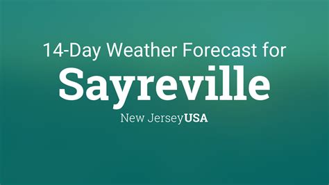 10 Day Weather - Sayreville, NJ As of 7:11 pm EST Small Craft Advisory Tonight --/ 23° 3% Sat 17 | Night 23° 3% W 9 mph A clear sky. Low 23F. Winds W at 5 to 10 mph. UV Index 0 of 11... 